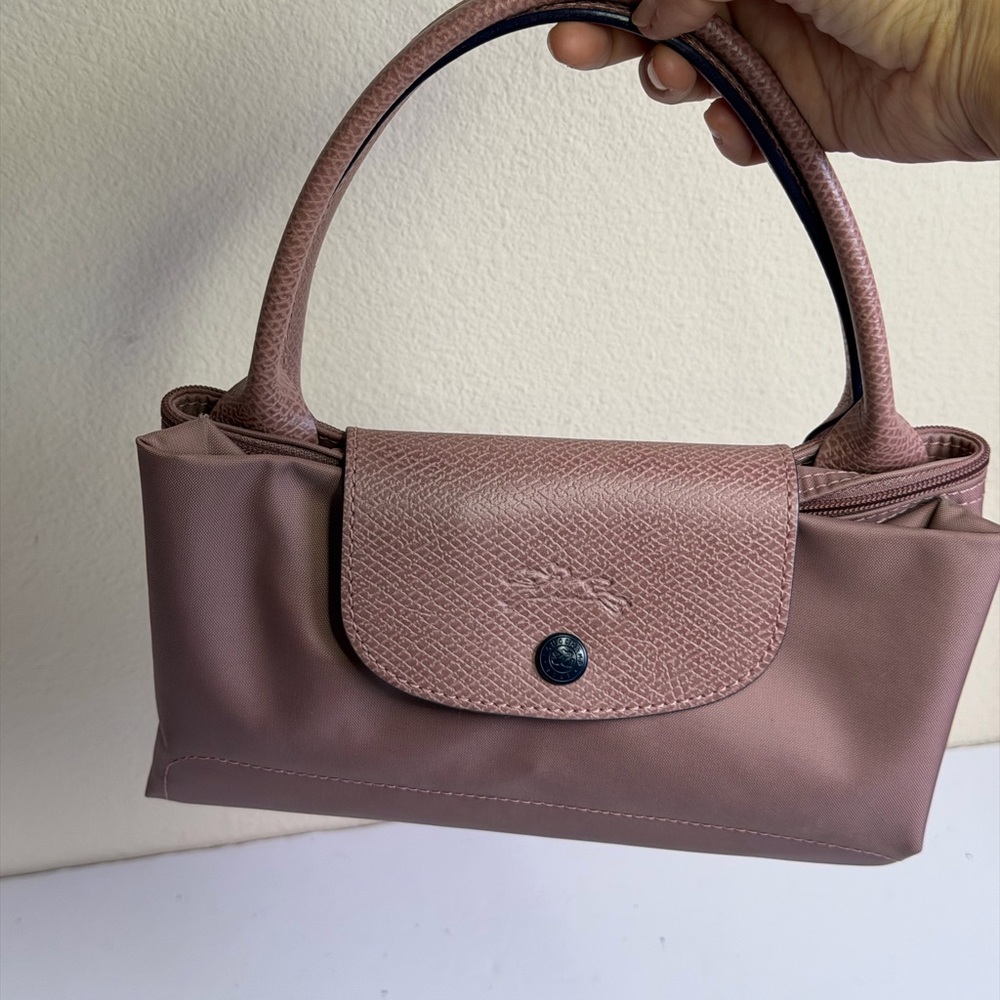 Longchamp Le Pliage Original Tote Bag Short Handles in Pink Tea - Picture 12 of 14